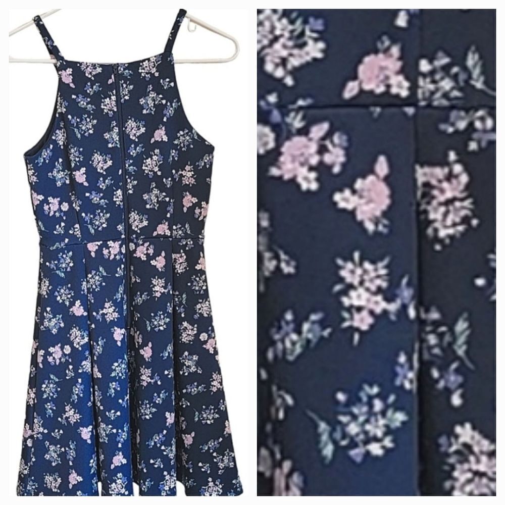 Copper Key Size S dark floral dress.